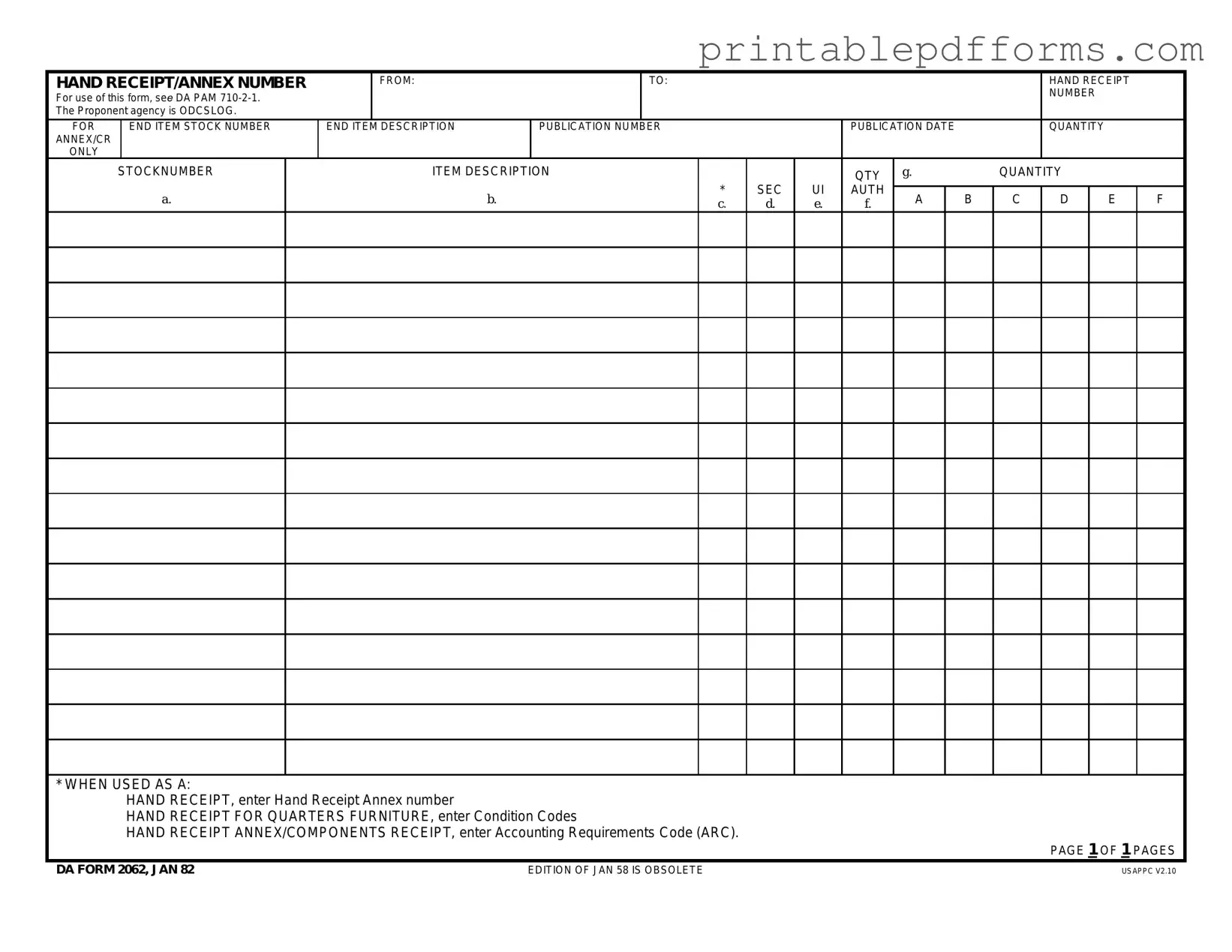 Fill a Valid Da Form