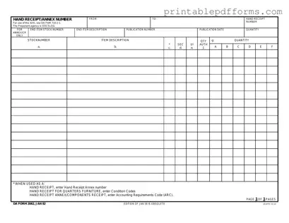 Fill a Valid Da Form