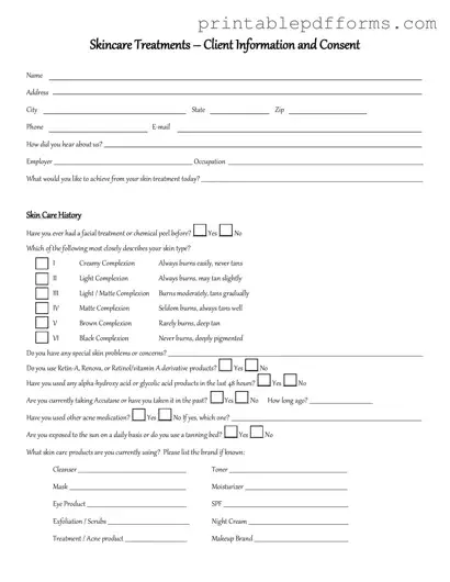 Fill a Valid Facial Consent Form