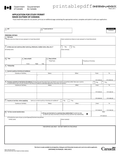Fill a Valid Imm 1294 Form